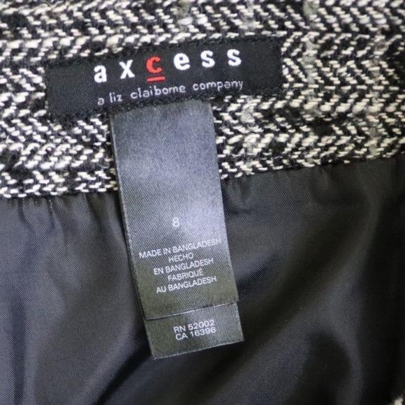 ✨3 for $20✨  Axcess Liz Claiborne Tweed Pencil Skirt Size 8 - Picture 4 of 4